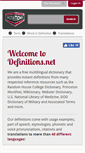 Mobile Screenshot of definitions.net