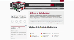 Desktop Screenshot of italian.definitions.net