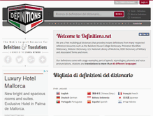 Tablet Screenshot of italian.definitions.net